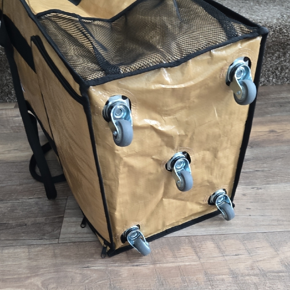 AnsTOP Gold(brown) and Black Rolling Bag - Picture 7 of 8